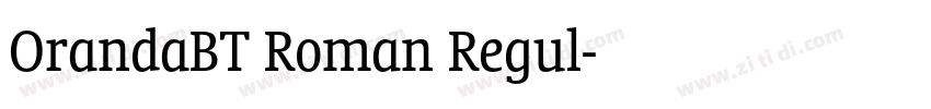 OrandaBT Roman Regul字体转换